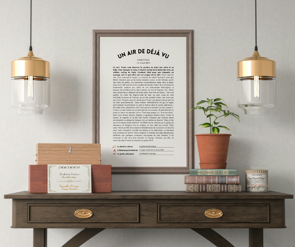 Cadeau souvenir pour amoureux