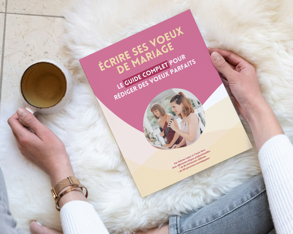 Livre pour écrire des voeux de mariage