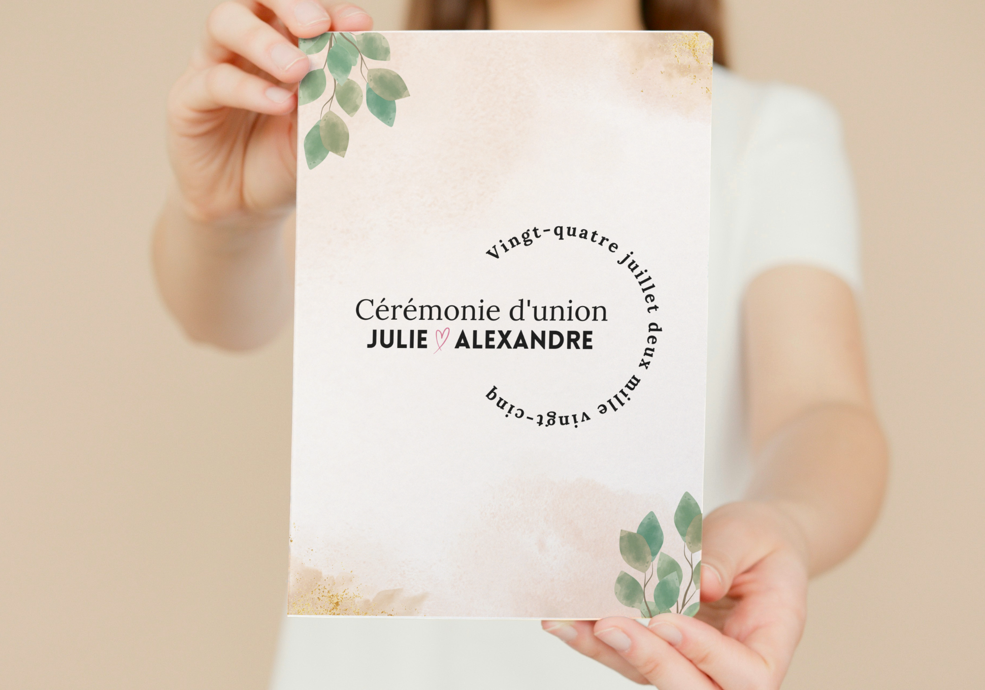 Livre de cérémonie à personnaliser