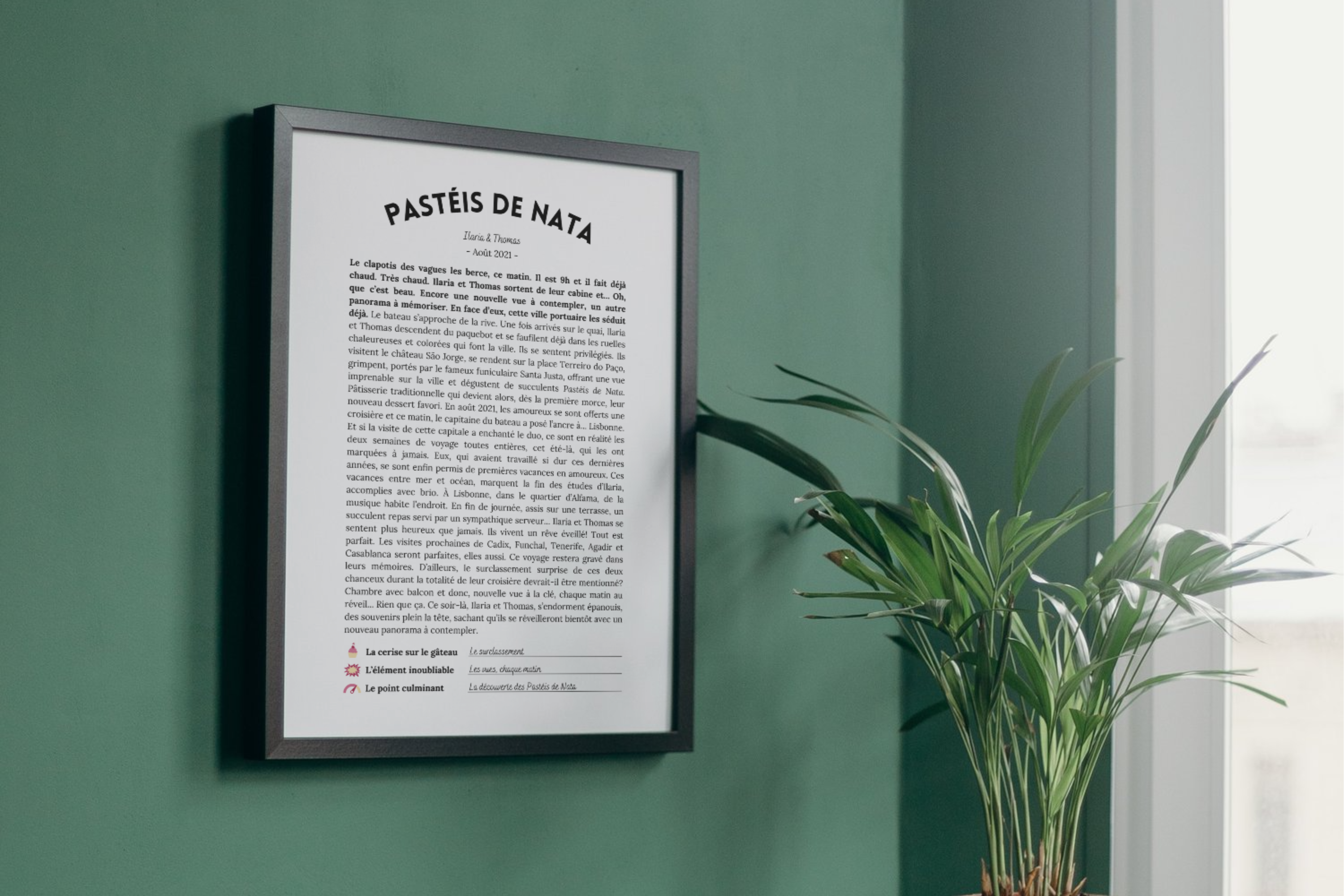 Histoire d'amour personnalisée