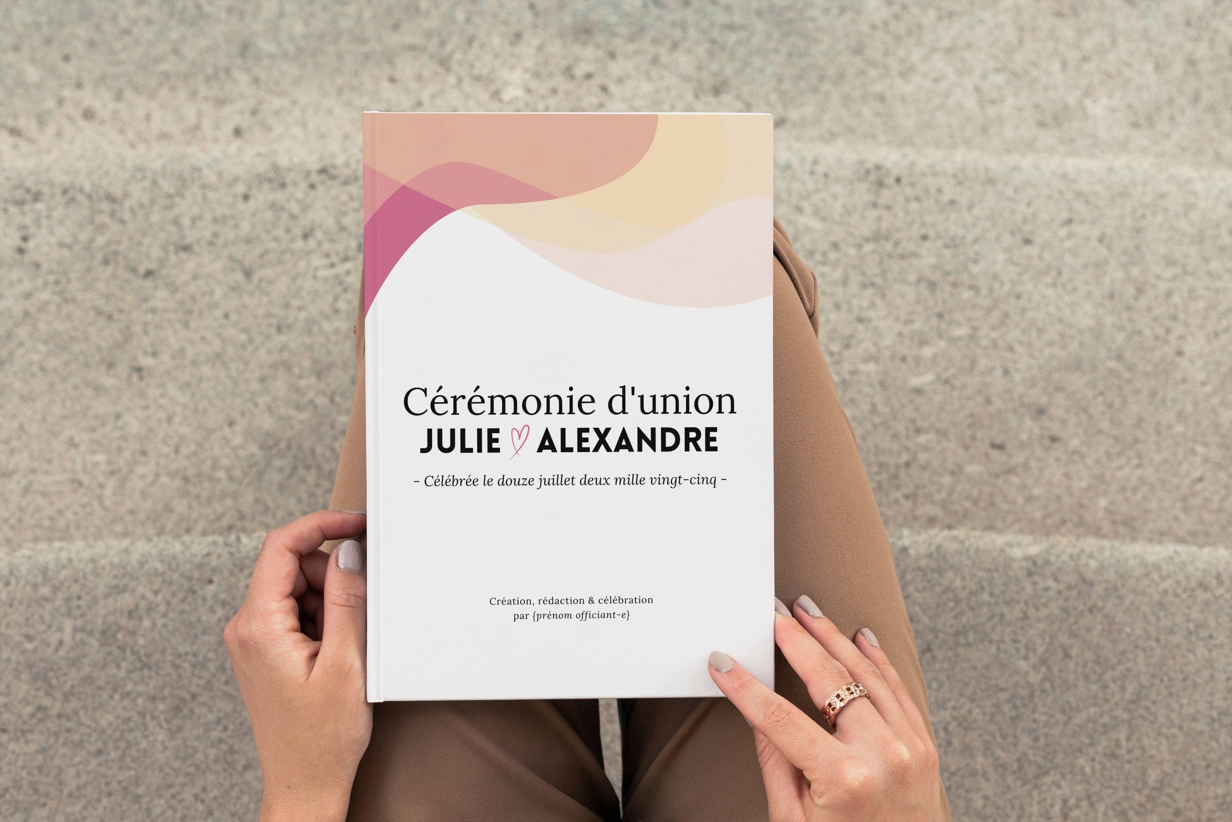 Template de carnet livret cérémonie