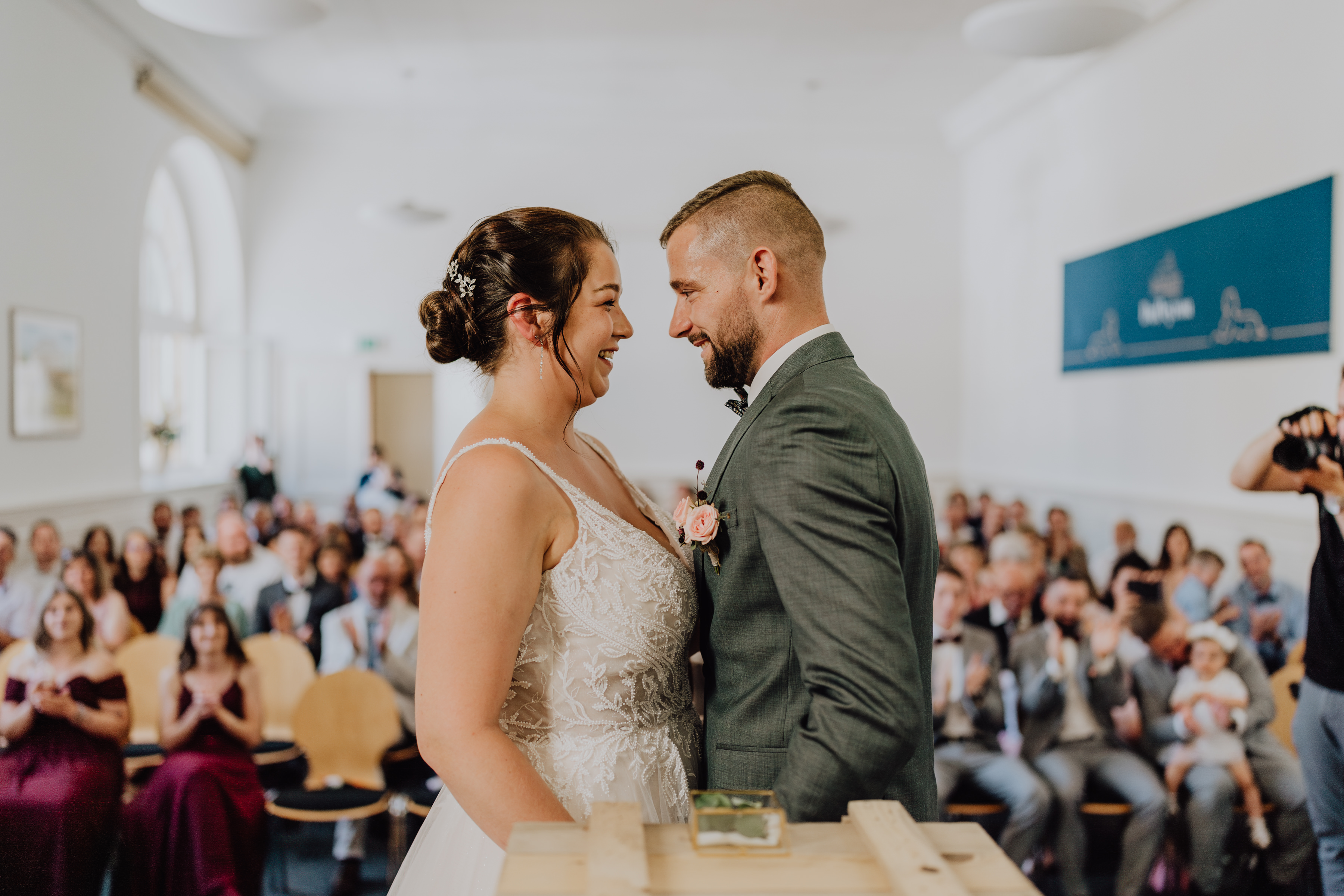 engager photographe ceremonie mariage